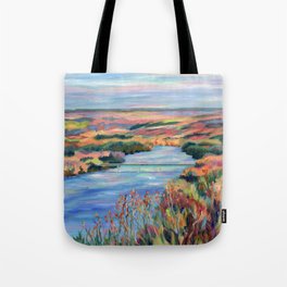 Autumn on the Delaware River Tote Bag