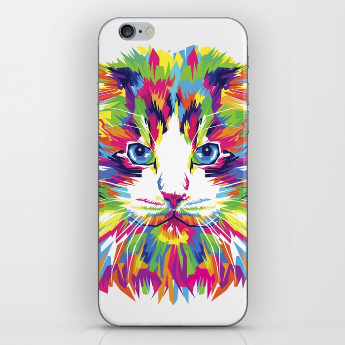 Abstract Cat iPhone Skin