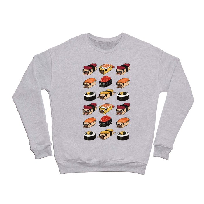 Sushi Pug Crewneck Sweatshirt