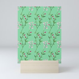 Wonderful Hanging Houseplant Pattern For Plants Lovers Mini Art Print