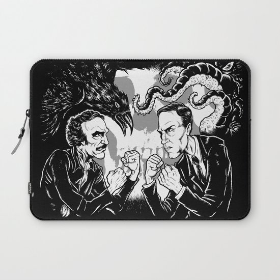 Poe vs. Lovecraft Laptop Sleeve