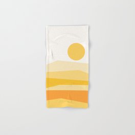 Abstract Landscape 09 Yellow Hand & Bath Towel