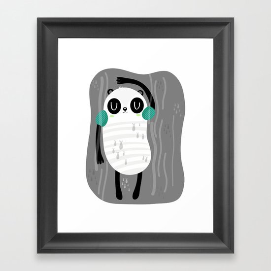 Contra corriente Framed Art Print