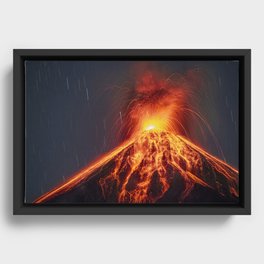 Volcán de Fuego Framed Canvas