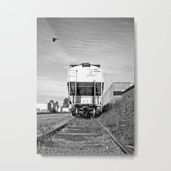 Urban train car Metal Print