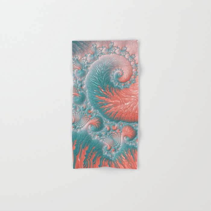 teal colored towels