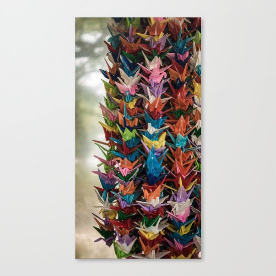 Paper Cranes Canvas Print