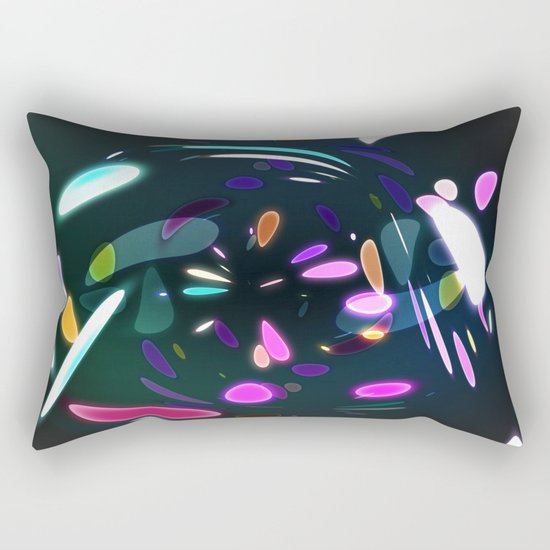Vibrant shards Rectangular Pillow
