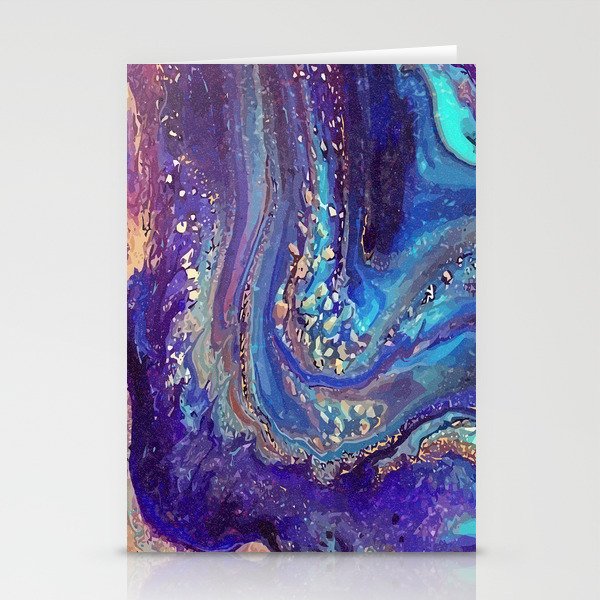Iridescent Fantasy Abstract Stationery Cards