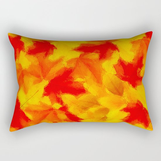 Autumn leaf abstract Rectangular Pillow