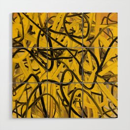 Abstract expressionist Art. Abstract Painting 30. Wood Wall Art