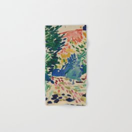 Landscape at Collioure - Henri Matisse - Exhibition Poster Hand & Bath Towel