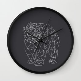 Triangle Bear (Outline) Wall Clock