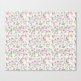 Pink gum blossoms Canvas Print