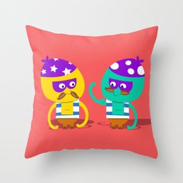 Pirate Pals. Graphic Artwork Throw Pillow