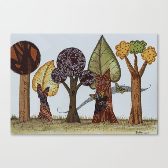 Butterflies Romance Canvas Print