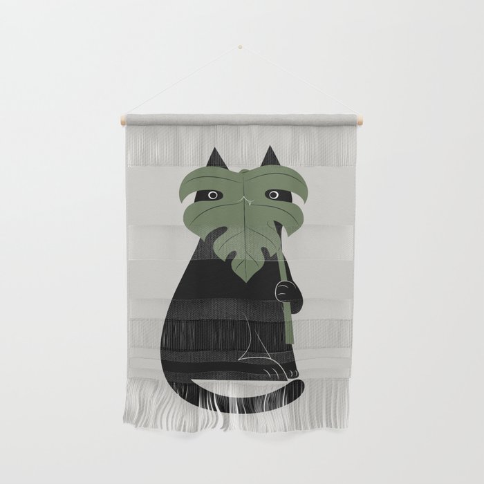 Cat and Plant 14: Monster-a Wall Hanging