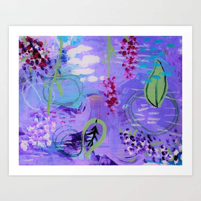 purple is the rain Art Print