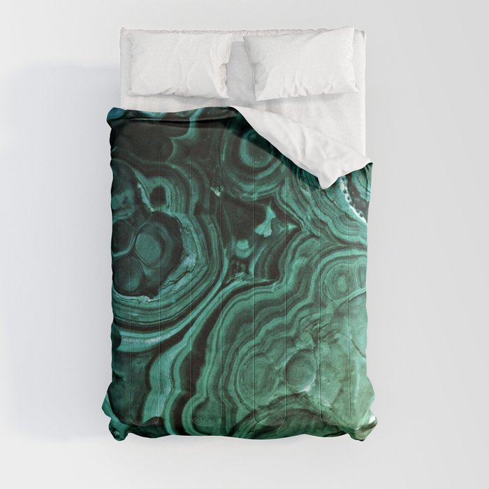 MALACHITE GREEN Comforter by Monika Strigel | Society6