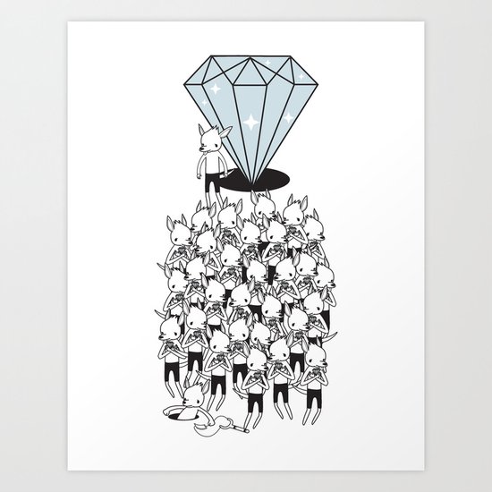 I GOTTA BIG DIAMOND Art Print