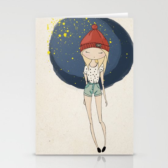Ange - Fashion illustration Stationery Cards