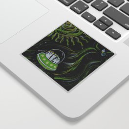 Cats in Outer Space Sticker