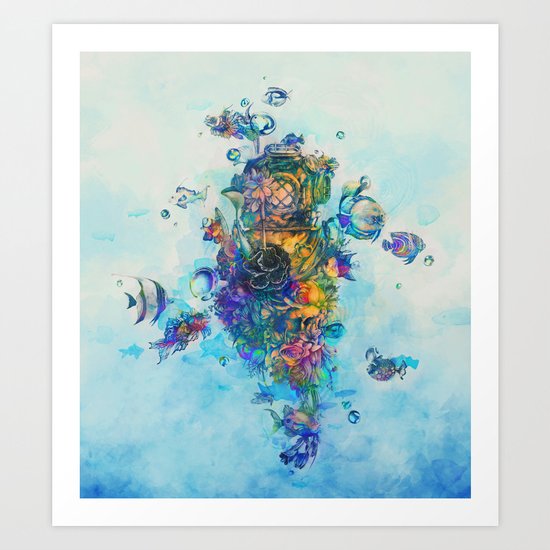 The Diver Art Print