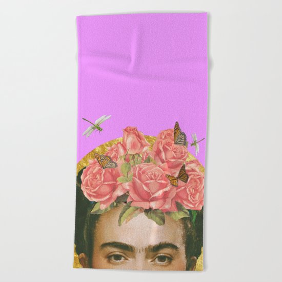 Frida Kahlo Beach Towel