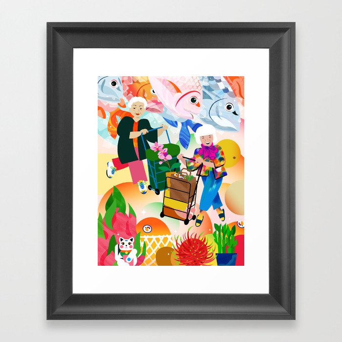 Suns Out, Carts Out Framed Art Print