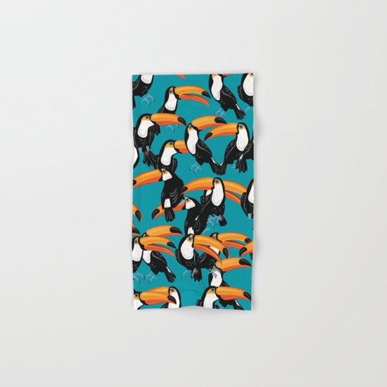 tropical birds Hand & Bath Towel