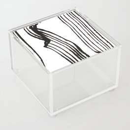 Black and white lines Acrylic Box
