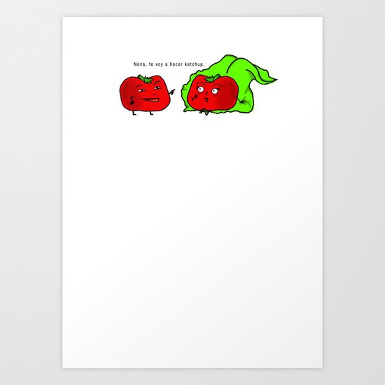 Tomatito Travieso Art Print