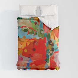 color bubble storm Comforter