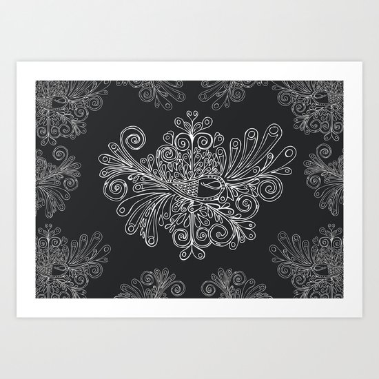 Phoenix Motif Art Print
