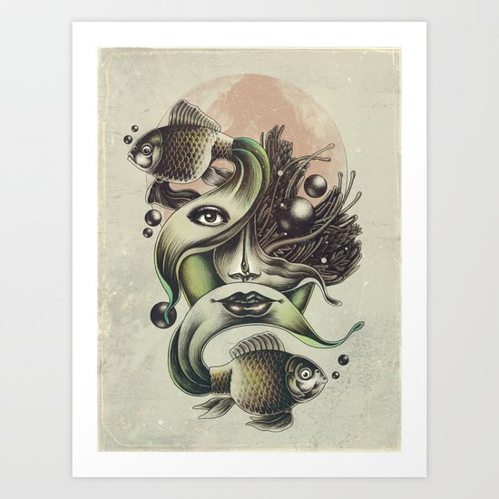 Fish Tale Art Print