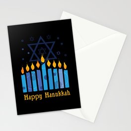 Happy Hanukkah Candles Menorah Hanukkah 2021 Stationery Card