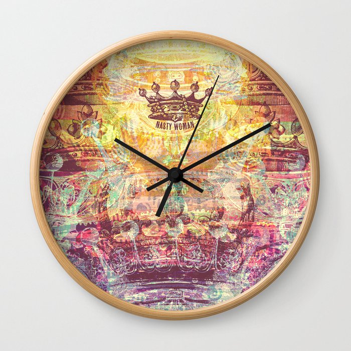 The Nasty Woman's Crown Wall Clock