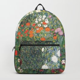 Gustav Klimt Flower Garden Backpack