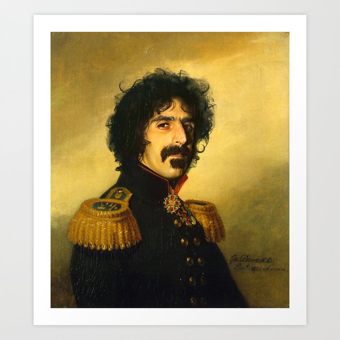 Frank Zappa - replaceface Art Print