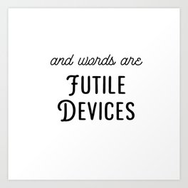 Futile Devices - Sufjan Stevens Art Print