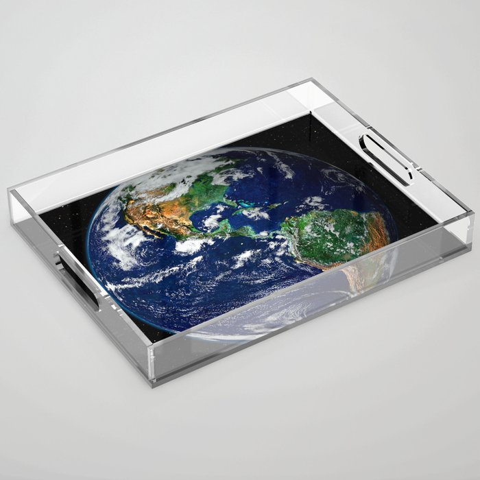 Earth from Space Acrylic Tray