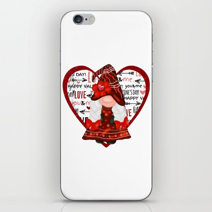 Valentine Heart Gnome iPhone Skin