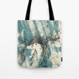 Norway, Oslo - Illustrated Map Drawing - Monochrome  Tote Bag