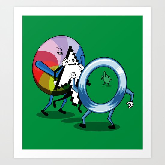 System bullies Art Print