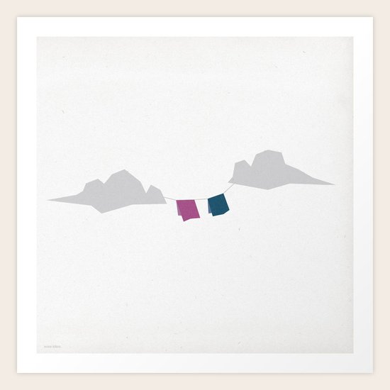 Clothesline Art Print