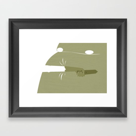 Eglon & Ehud Framed Art Print