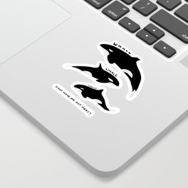 Whale whale whale, what have we got here? Sticker