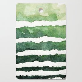 Green Stripes Cutting Board