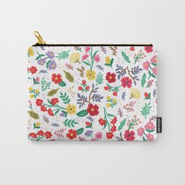 Small Floral Carry-All Pouch