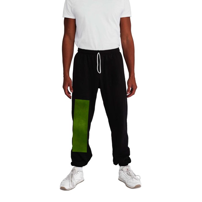Green Color Velvet Sweatpants